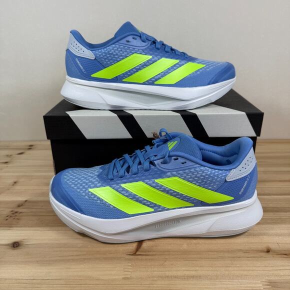 Adidas Duramo SL 2 Running Shoes Women's 8 Blue Fusion Hi-res Yellow Halo Blue - Picture 1 of 11